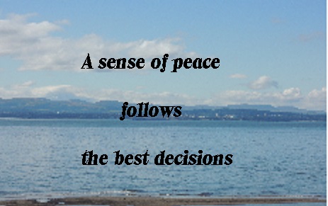 A sense of peace